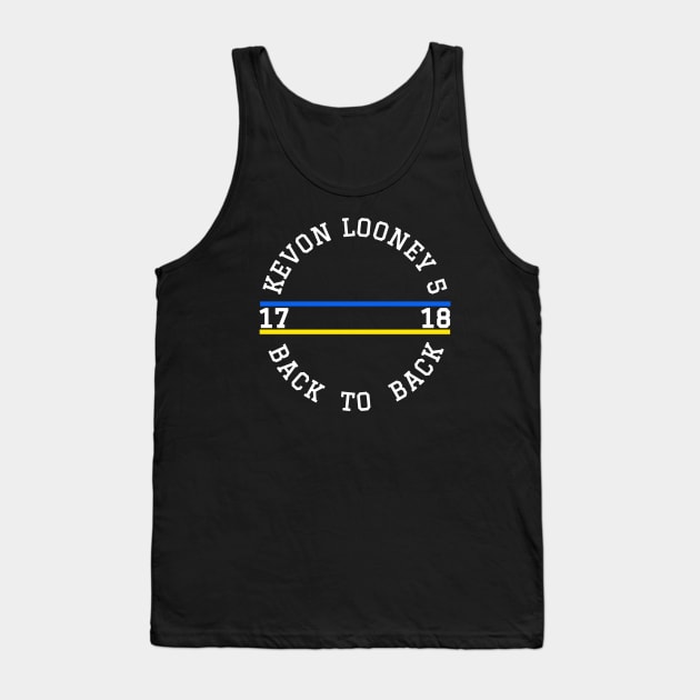 Kevon Looney 5 Back To Back Championship 2017 - 2018 Tank Top by Traditional-pct